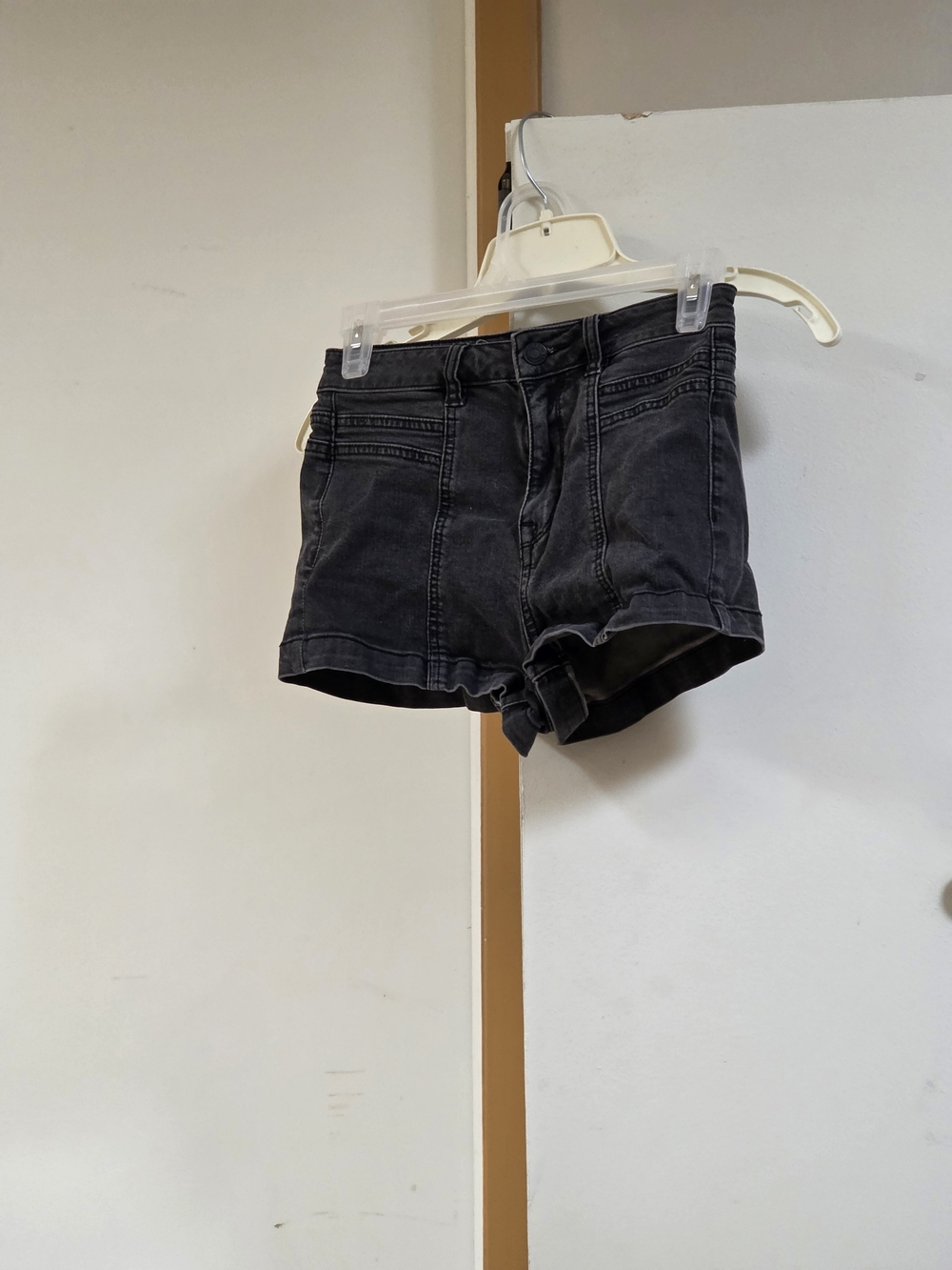 PacSun Black Washed High-Rise Jean Shorts